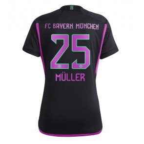 Lacne Ženy Futbalové dres Bayern Munich Thomas Muller #25 2023-24 Krátky Rukáv - Preč
